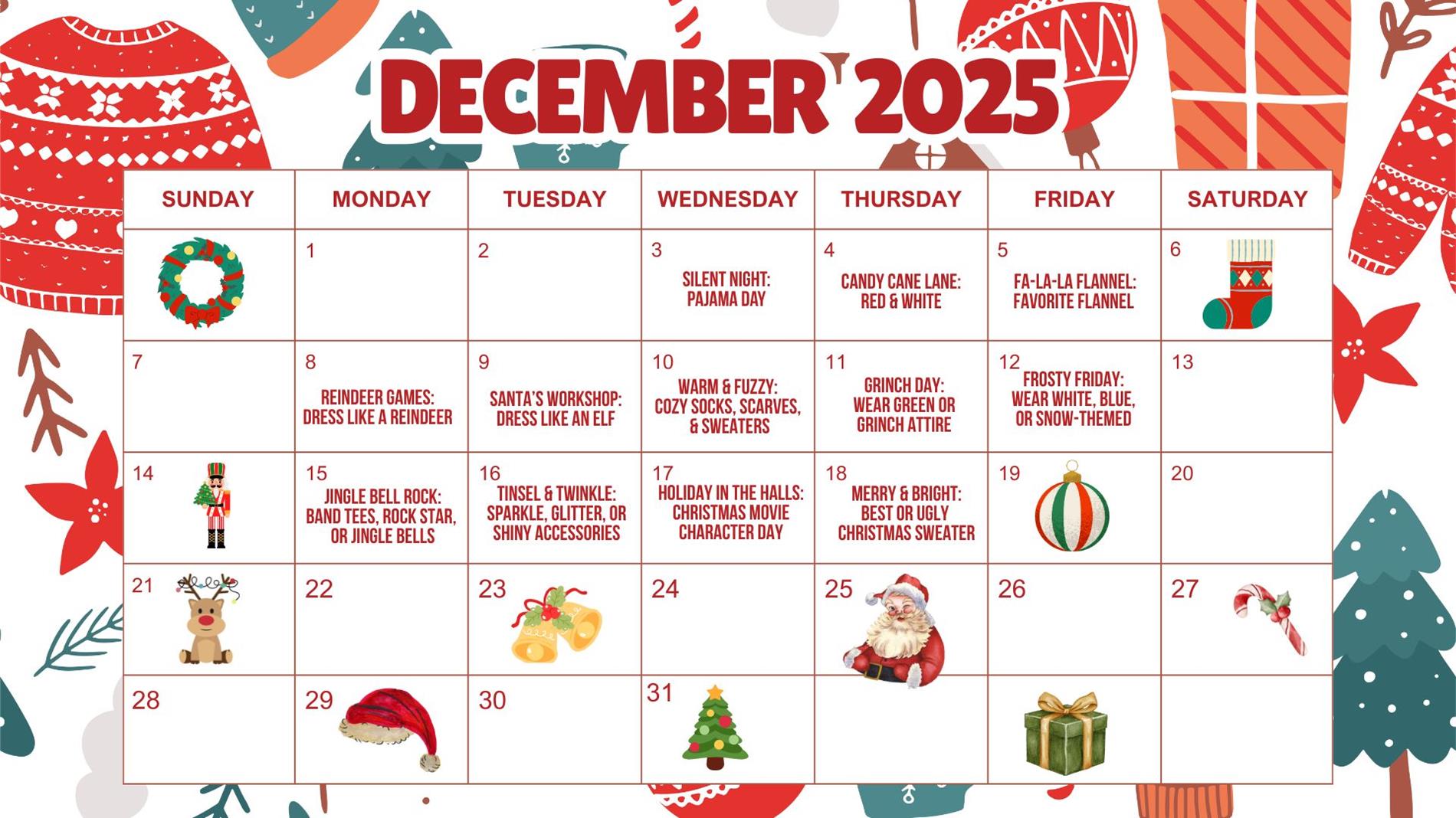 daily dress up themes 