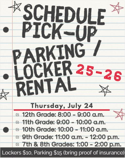 Schedule Pick-Up Dates