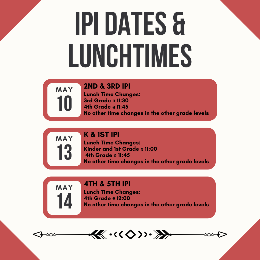 IPI Lunchtime Changes