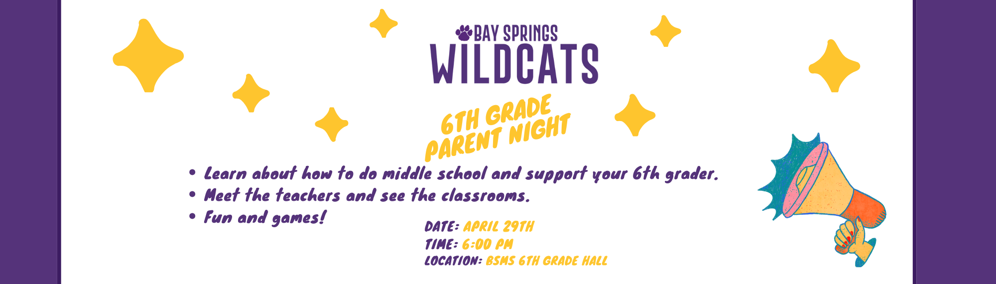 6th Grade Parent Night 2025