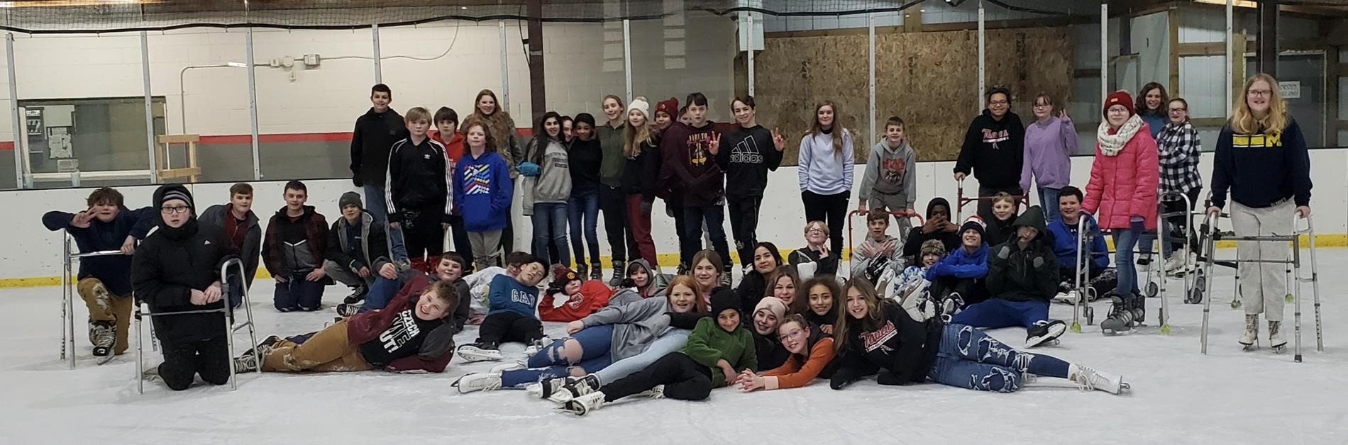 students skating photo