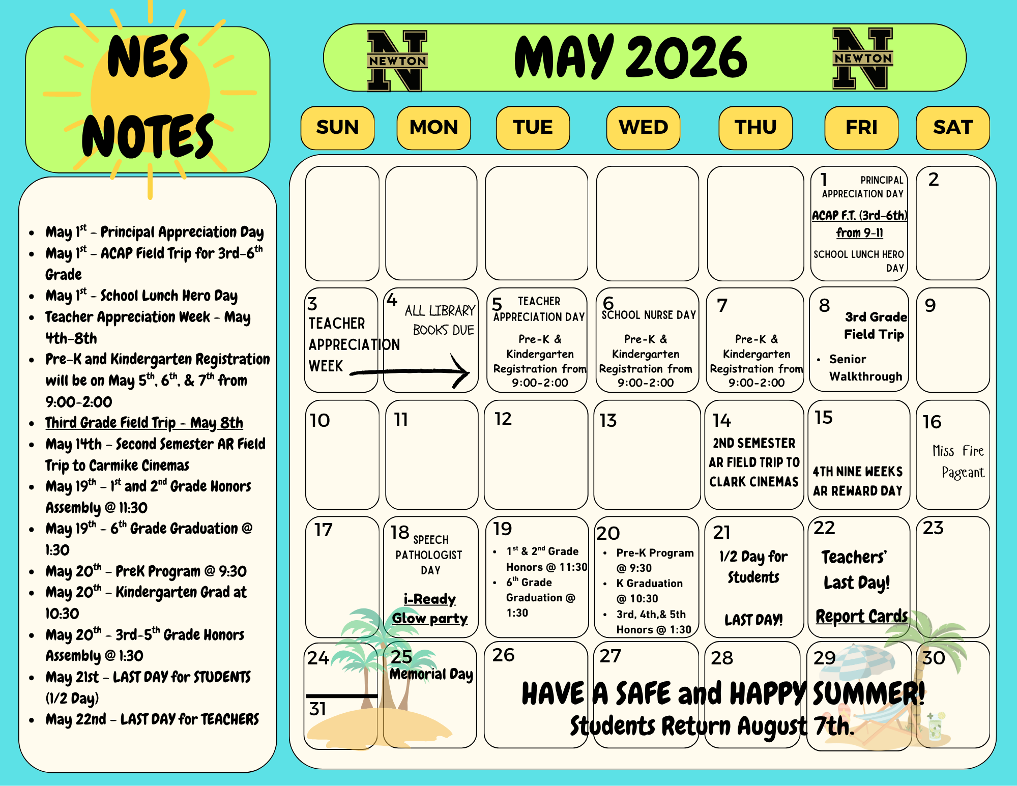 May Calendar
