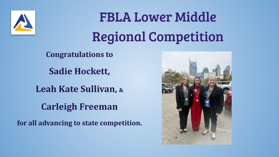 FBLA Regional Winners