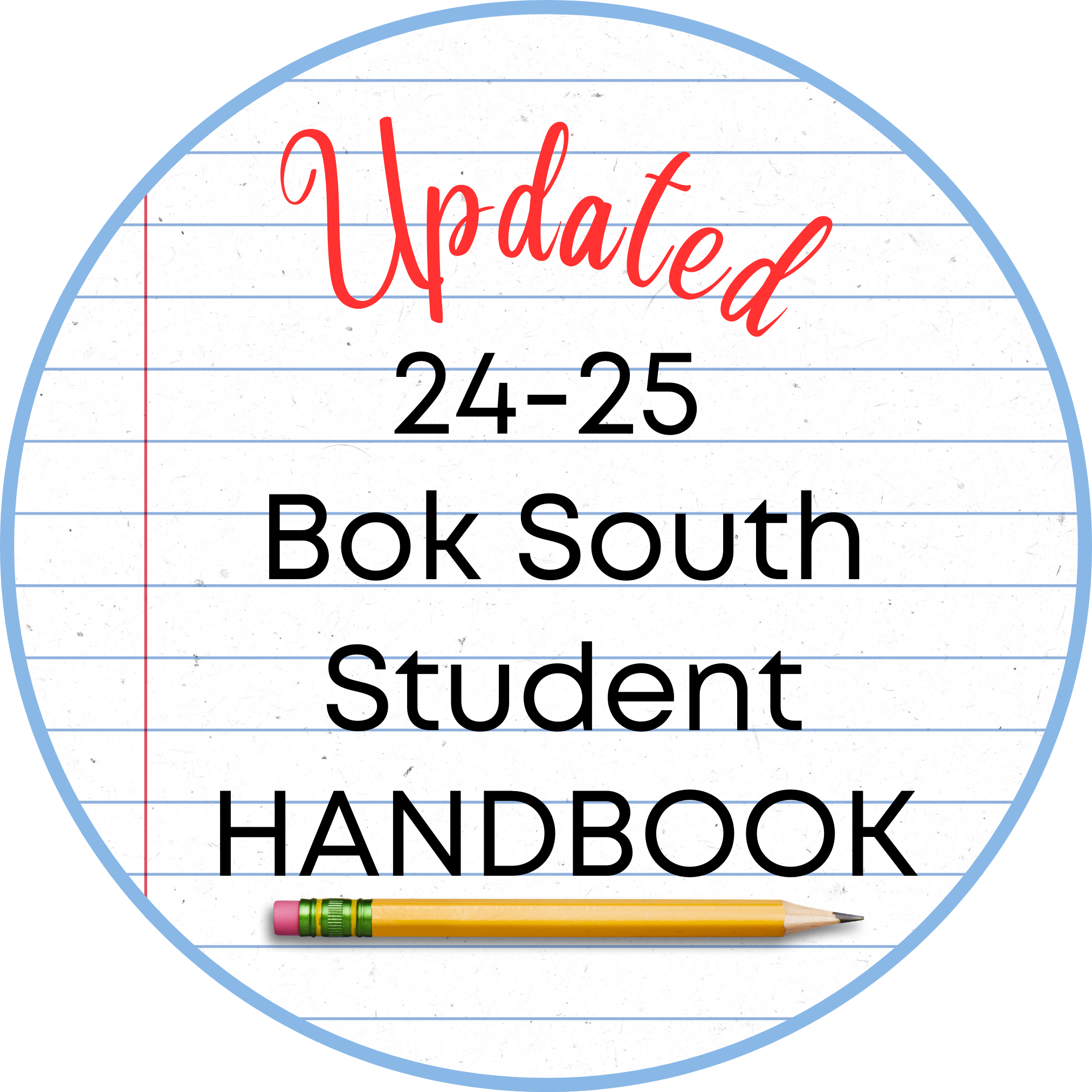 Updated 24-25 student handbook, also found in the student planner