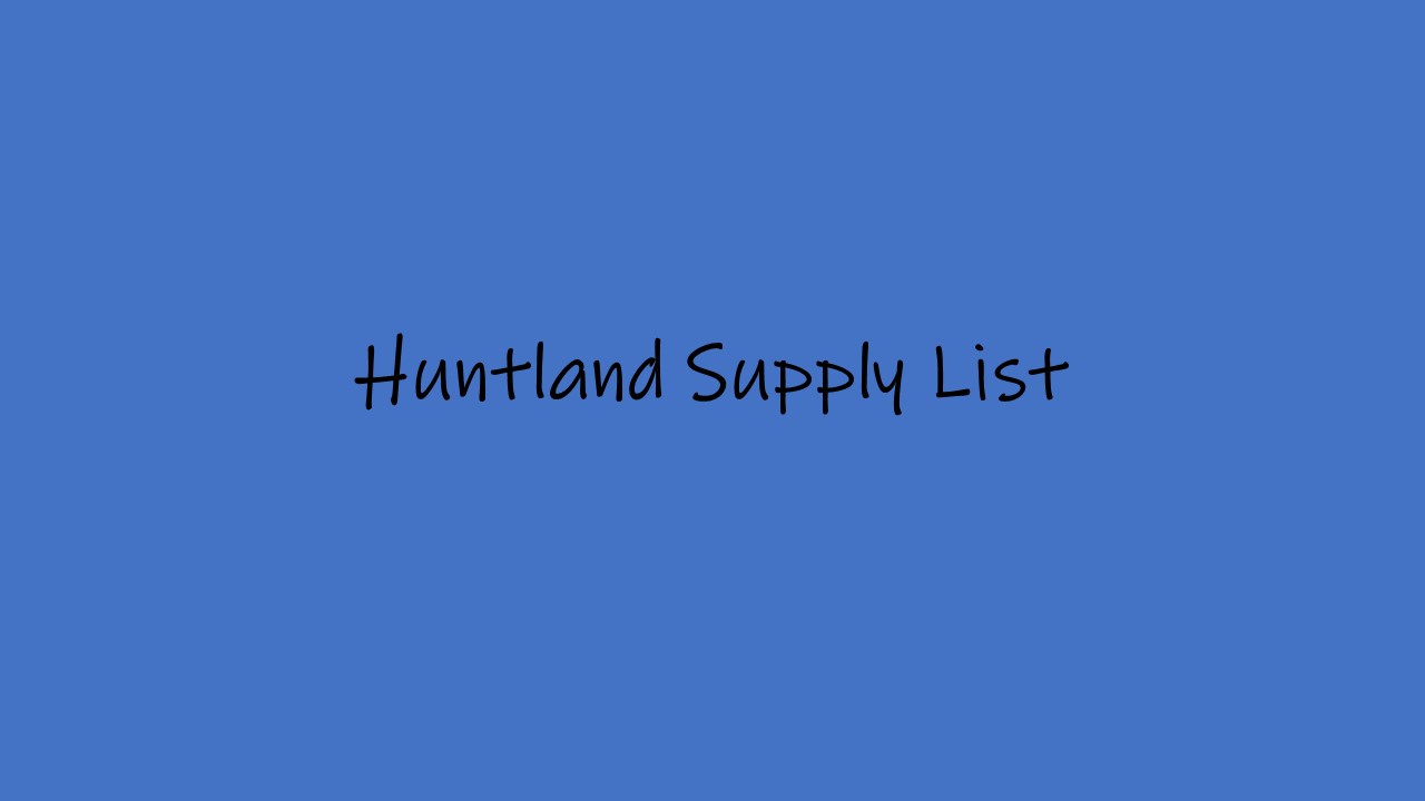 supply list