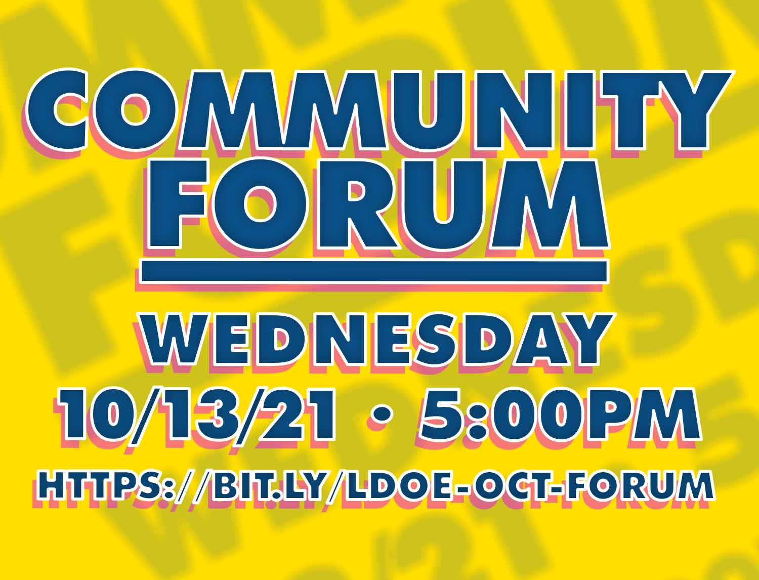 ldoe-community-forum-tonight-at-5pm