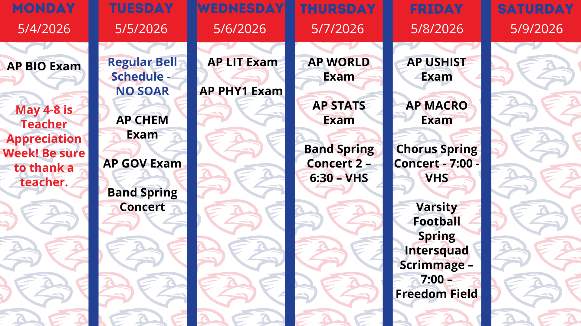 5.4.26 Week at a Glance
