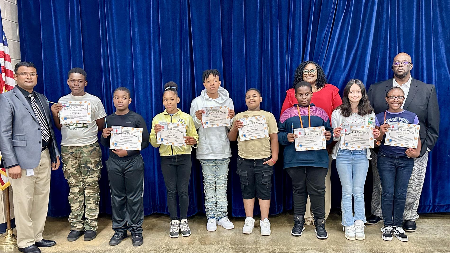 6th Grade Students of the Month