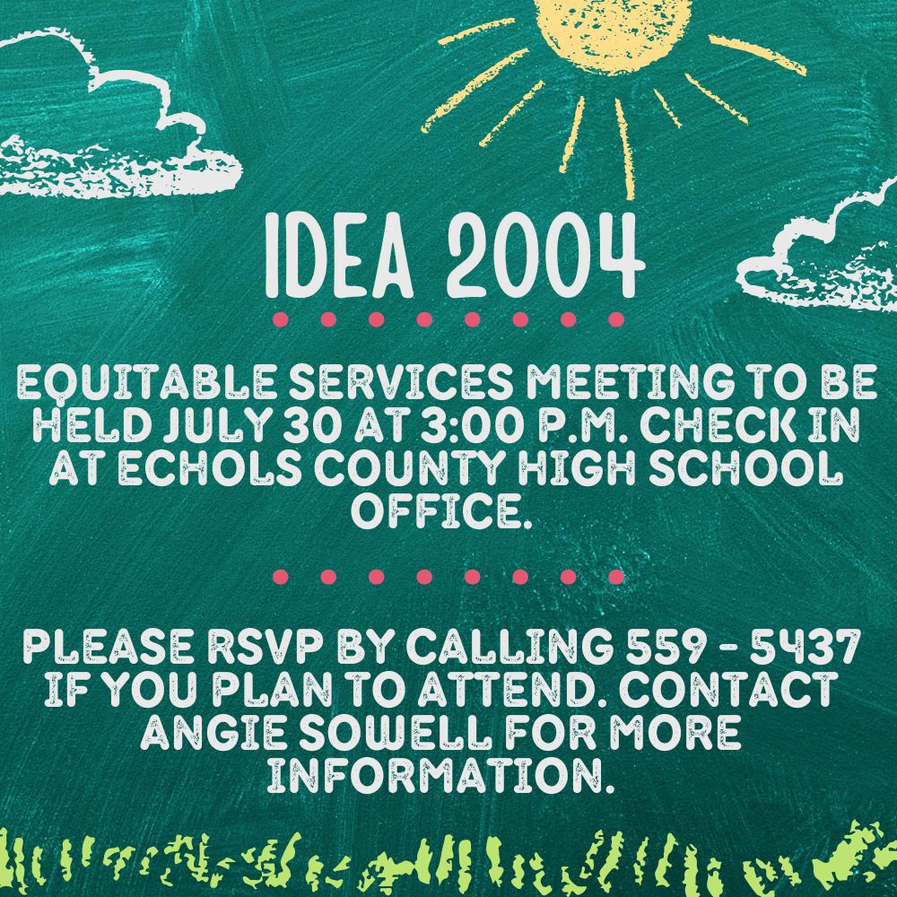 Equitable Services Meeting Announcement