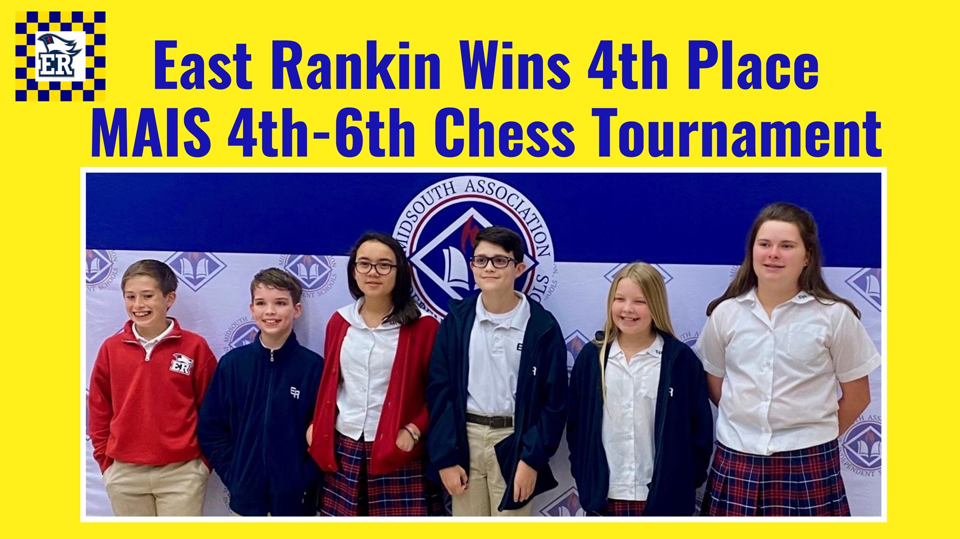 ERA Upper Elementary Wins 4th Place  MAIS Overall Chess Tournament