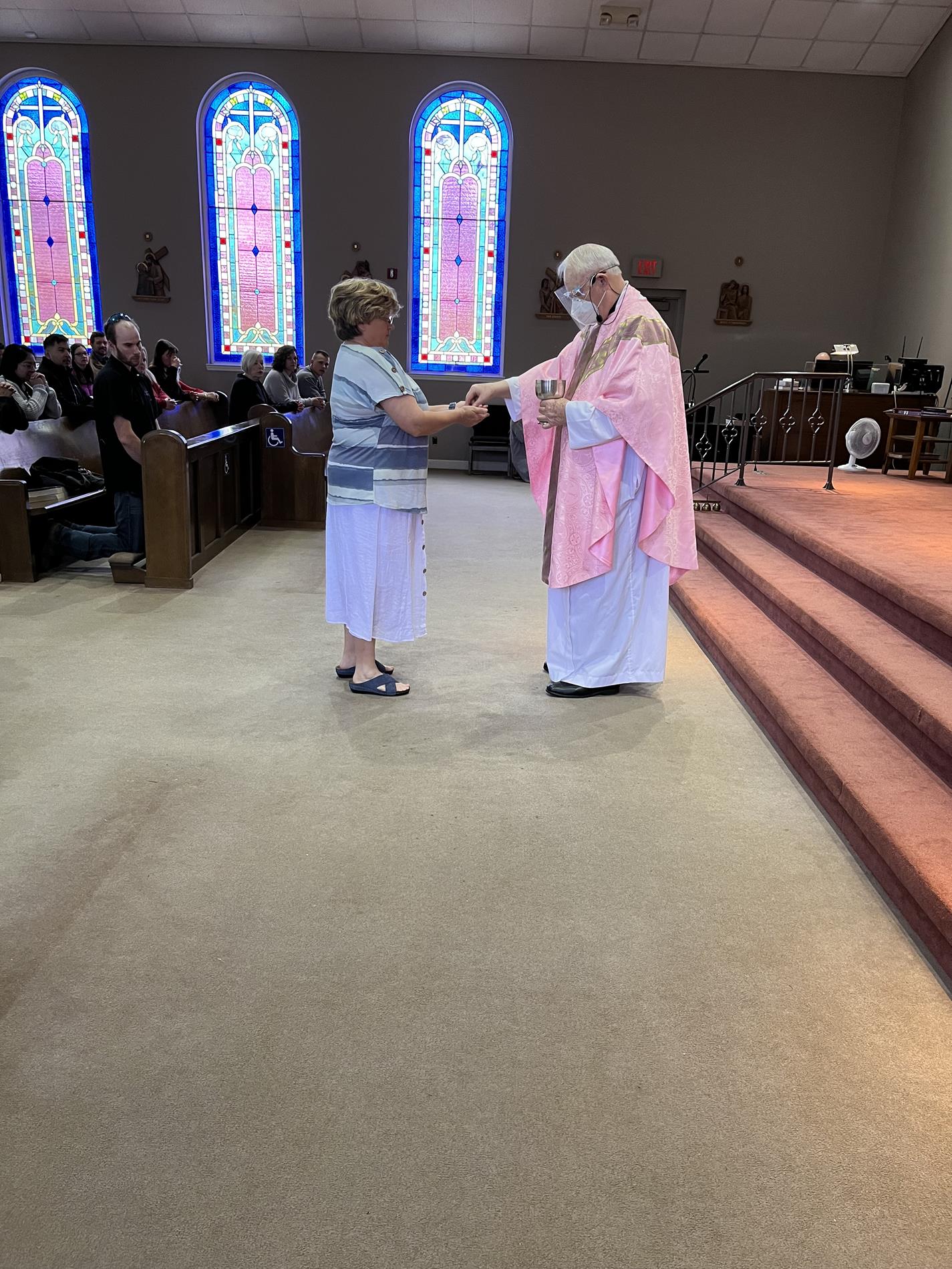 Receiving Eucharist