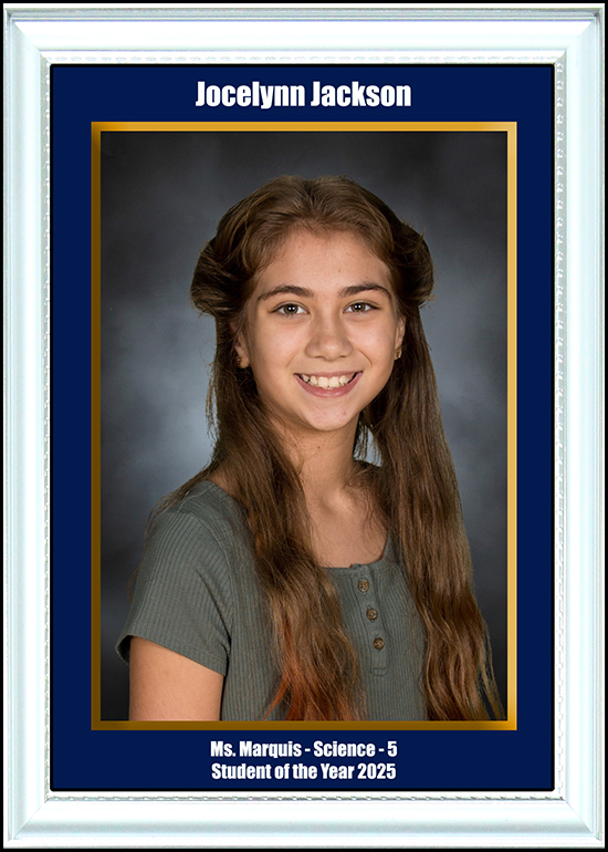 5th Grade Science Student of the Year