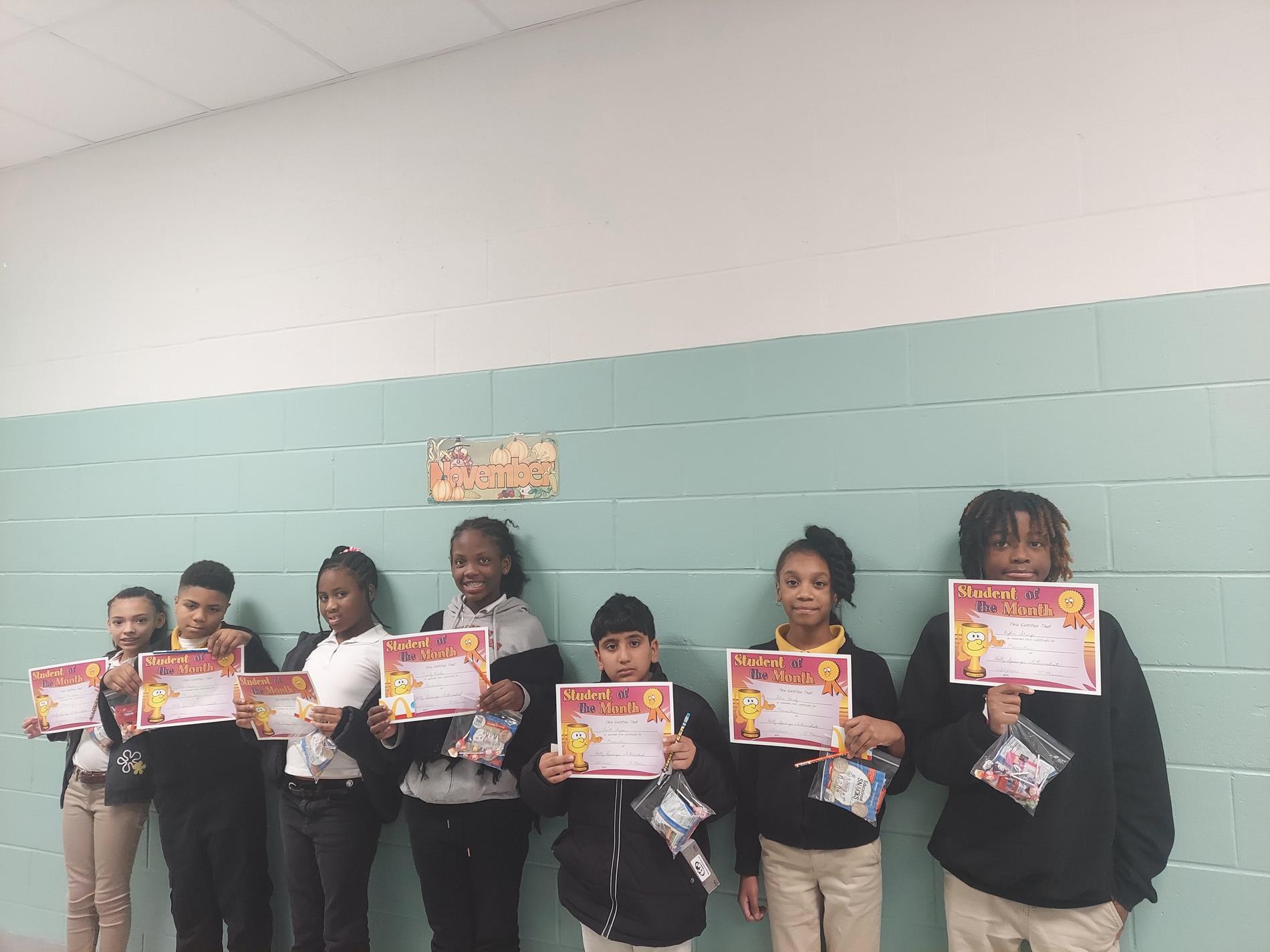 Students of the month