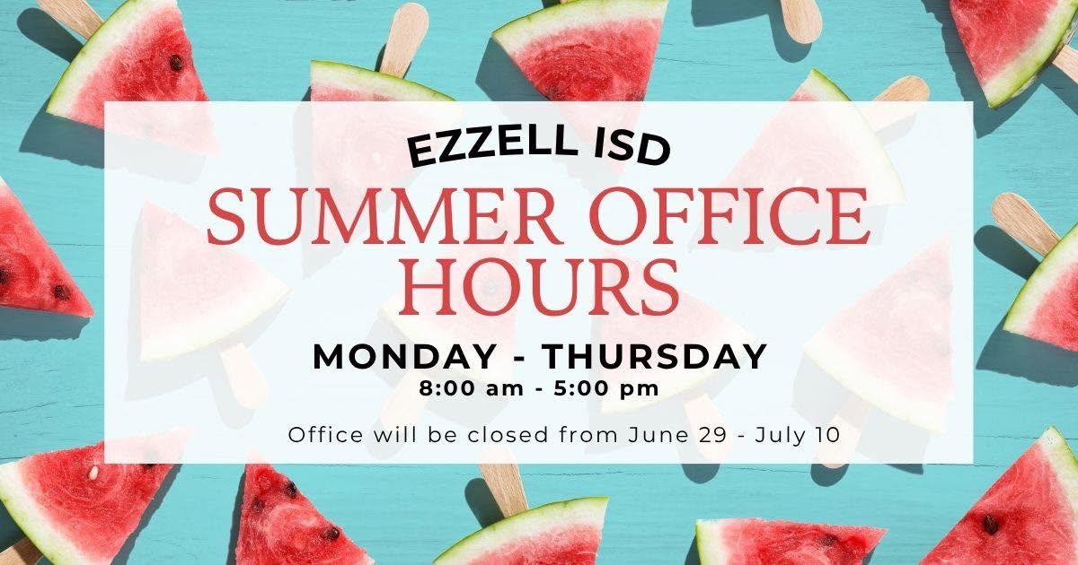 2026 Summer Office Hours