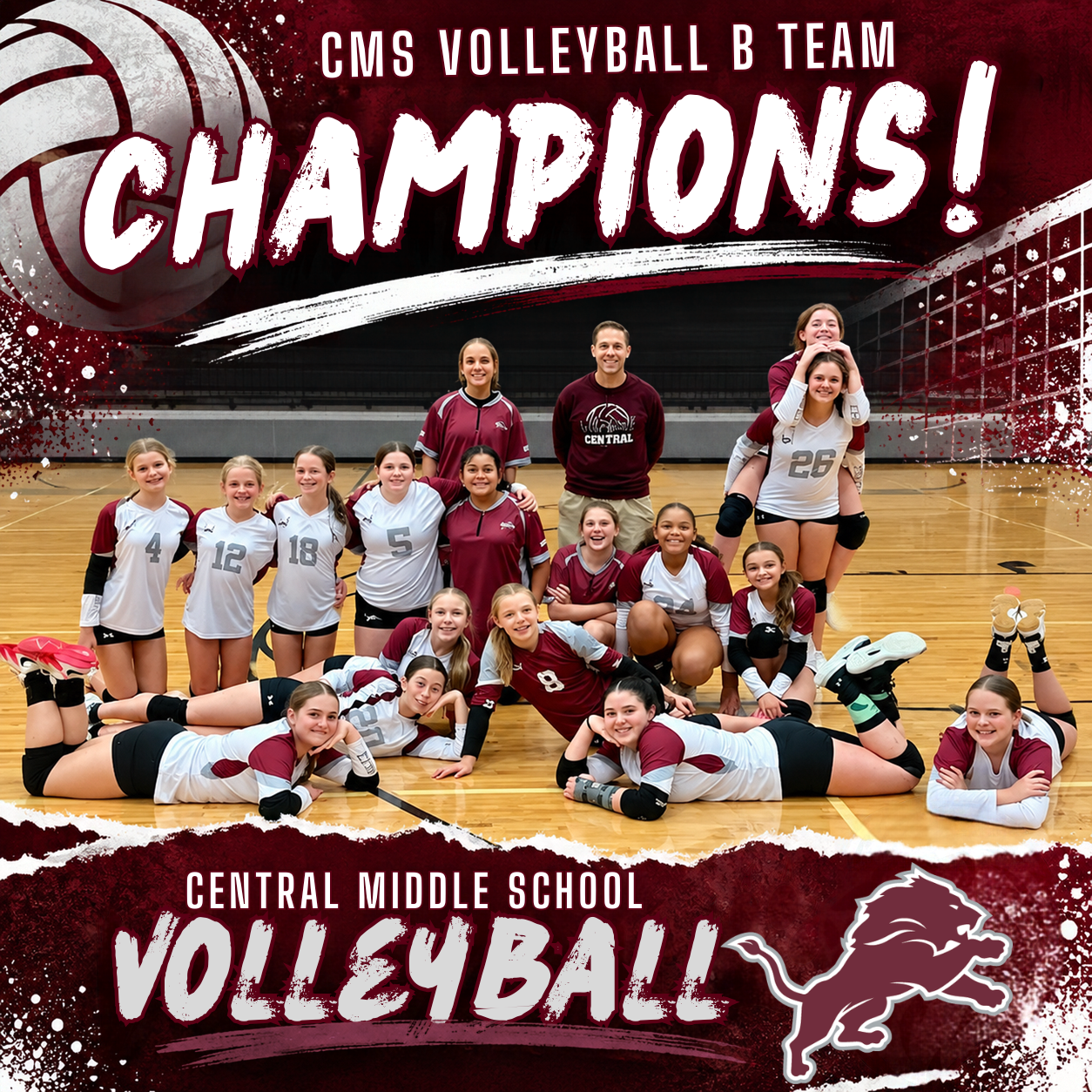 b team volleyball champions