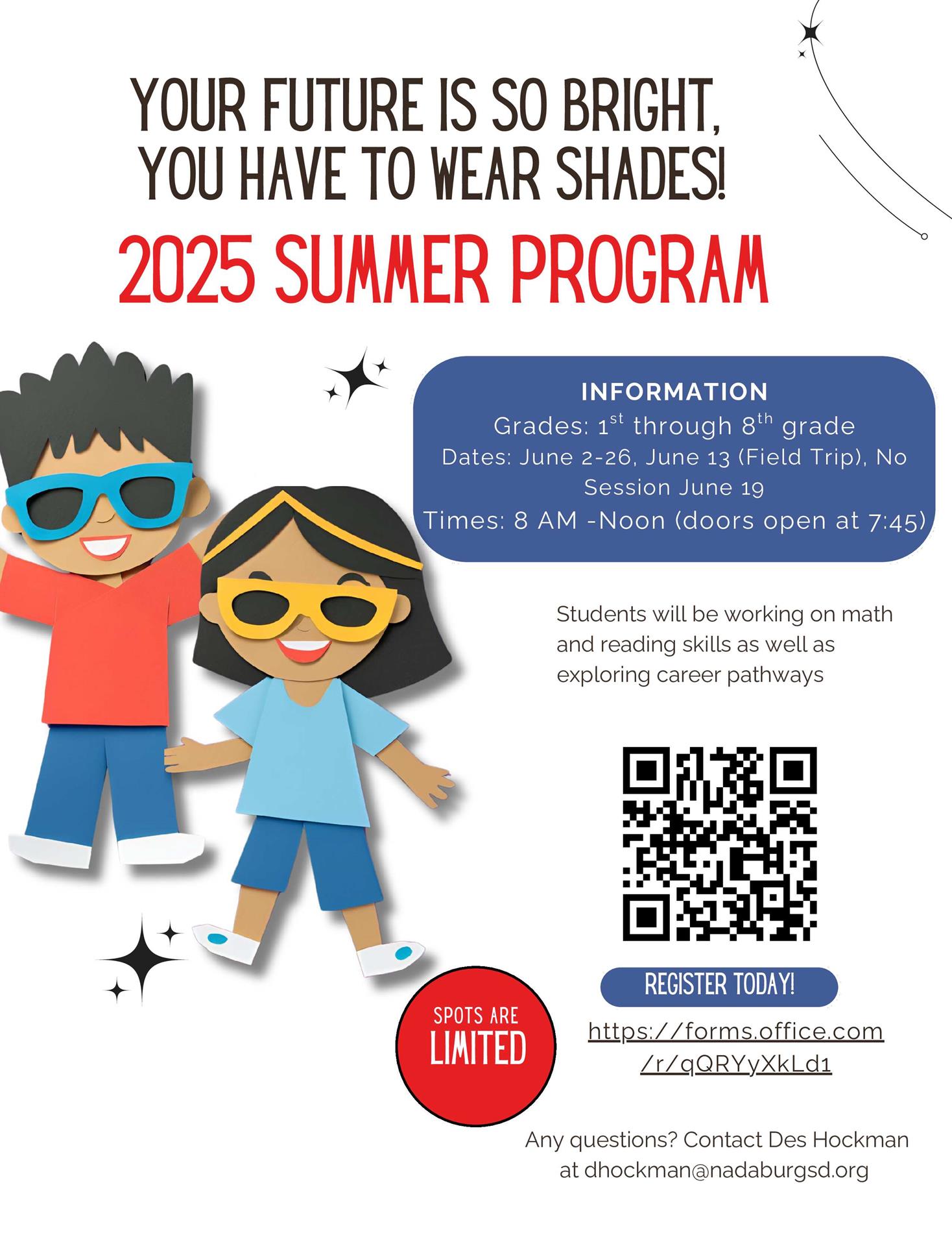2025 Summer Program Flyer 2025 Summer Program Flyer