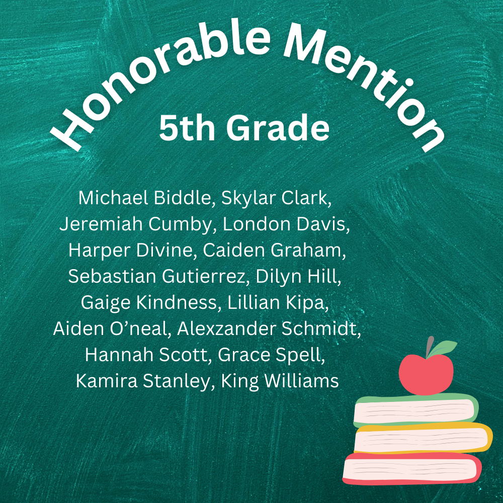 5th Grade Honorable Mention