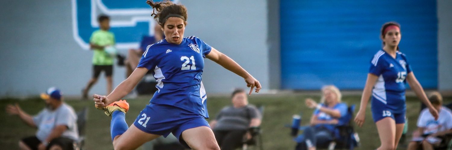 CCHS Girls Soccer player ready to kick