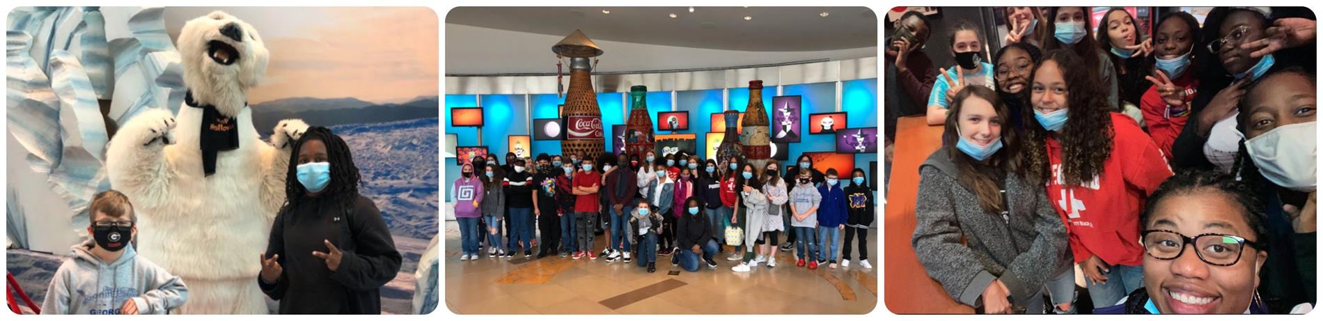 Students at the World of Coke