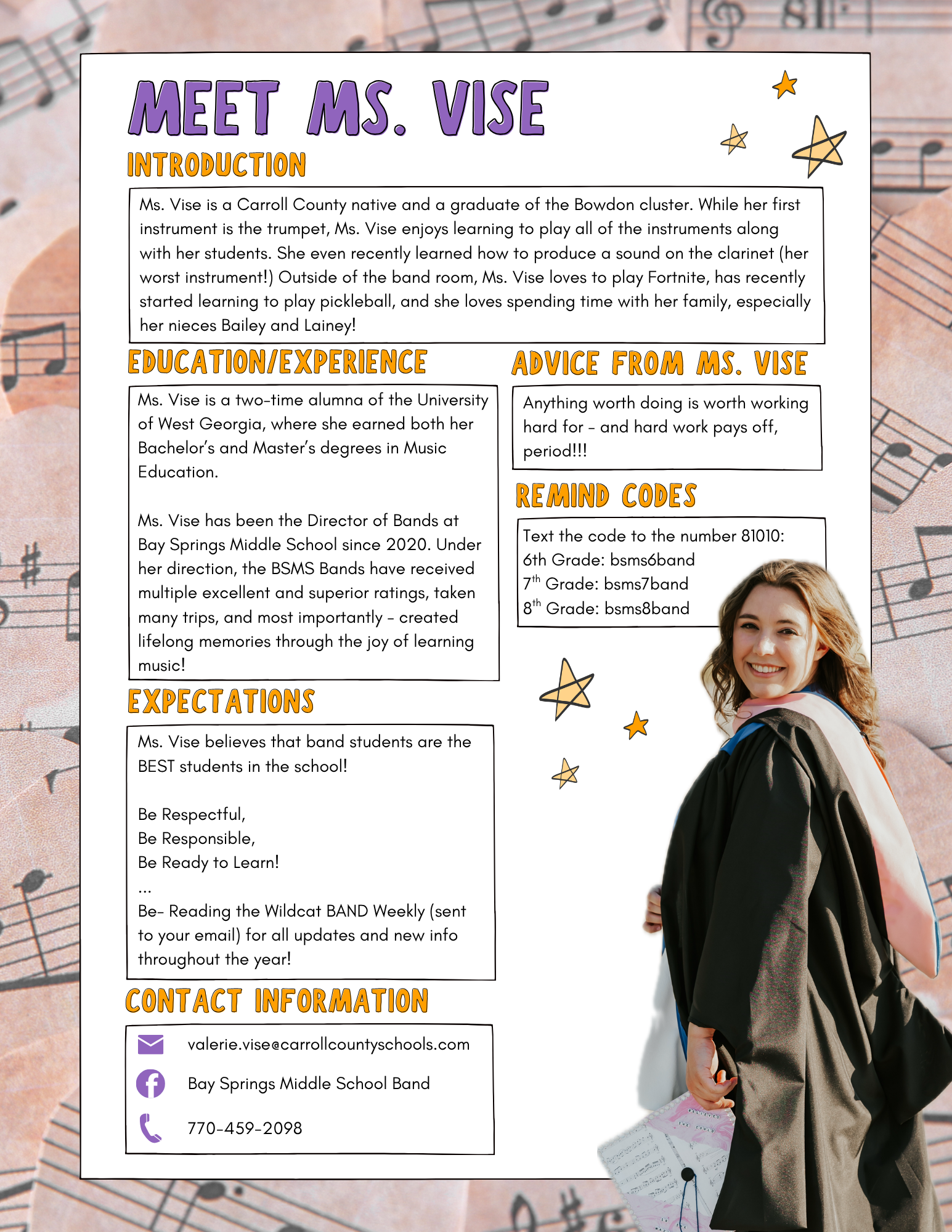 Meet the Teacher: Ms. Vise