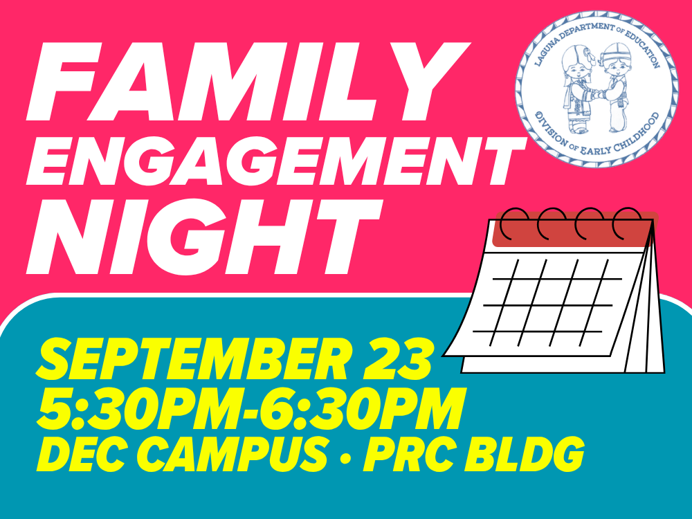 DEC Family Engagement Night · Sept. 23rd 5:30pm