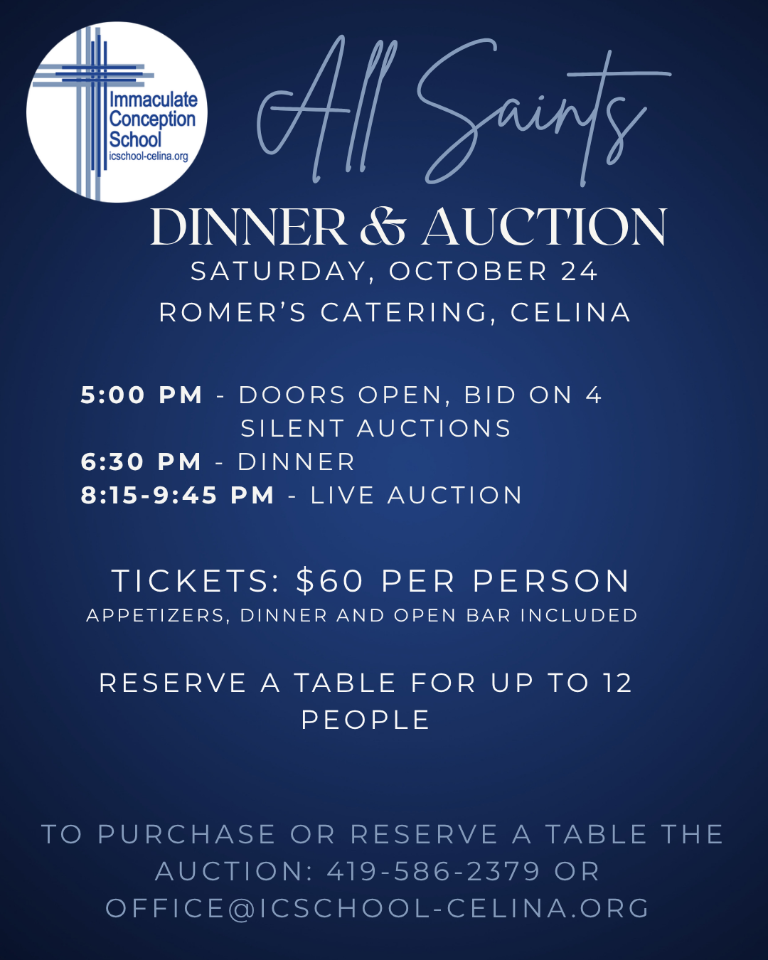All Saints Dinner Auction 2026