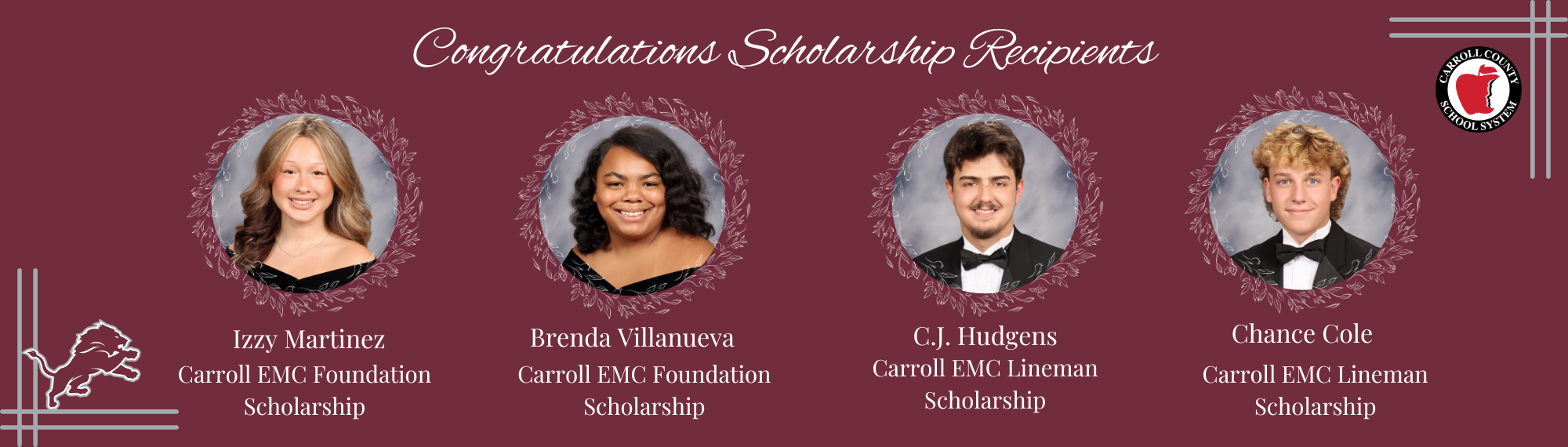 Scholarship recipients