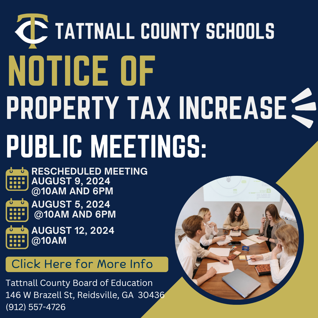 Notice of Meetings for Property Tax Increase