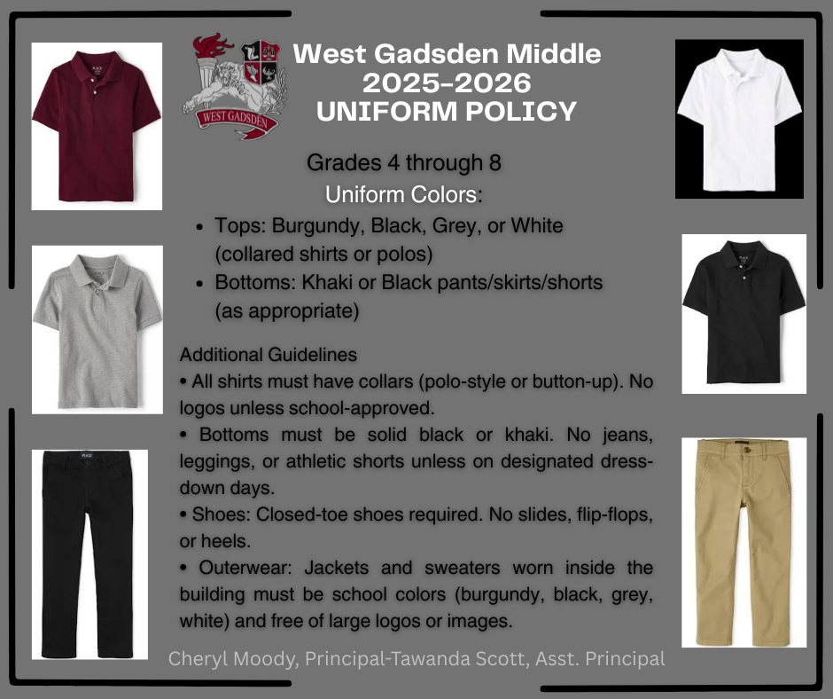 2025-2026 School Uniform Policy