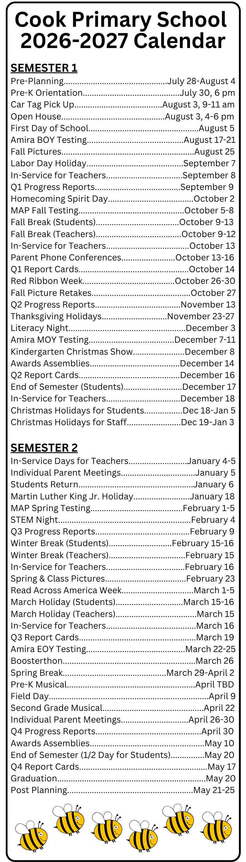 CPS Calendar