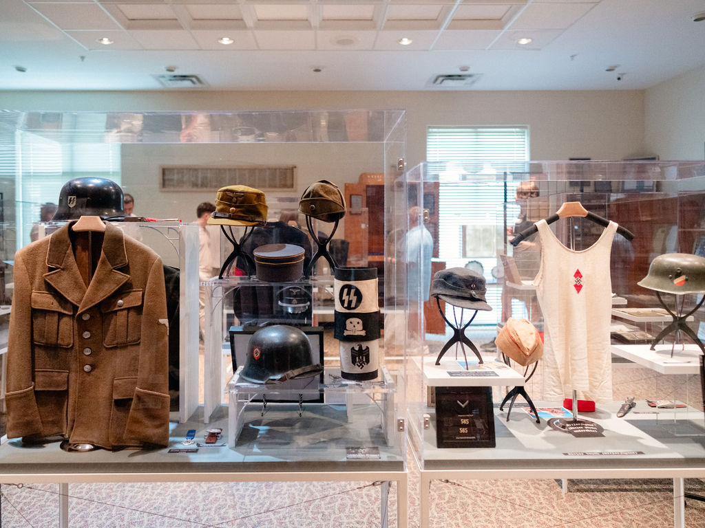 Exhibits in the artifacts room