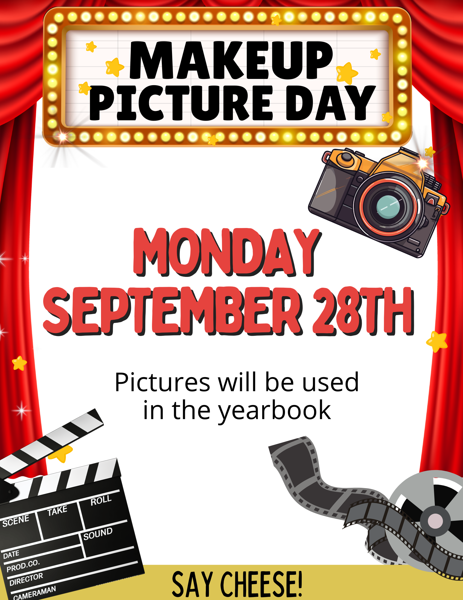 Makeup Picture Day Flyer