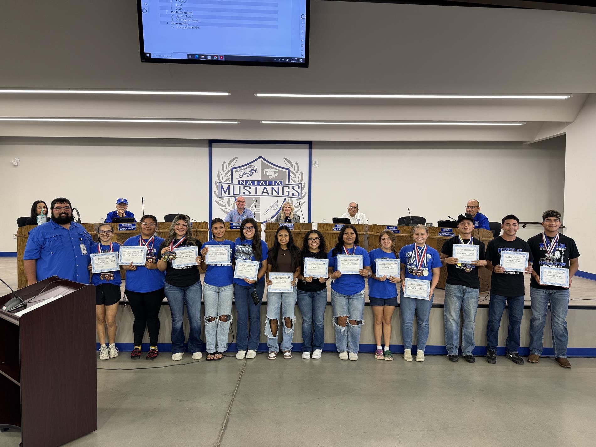 Coach Seiler Student Athlete Recognition May 2025
