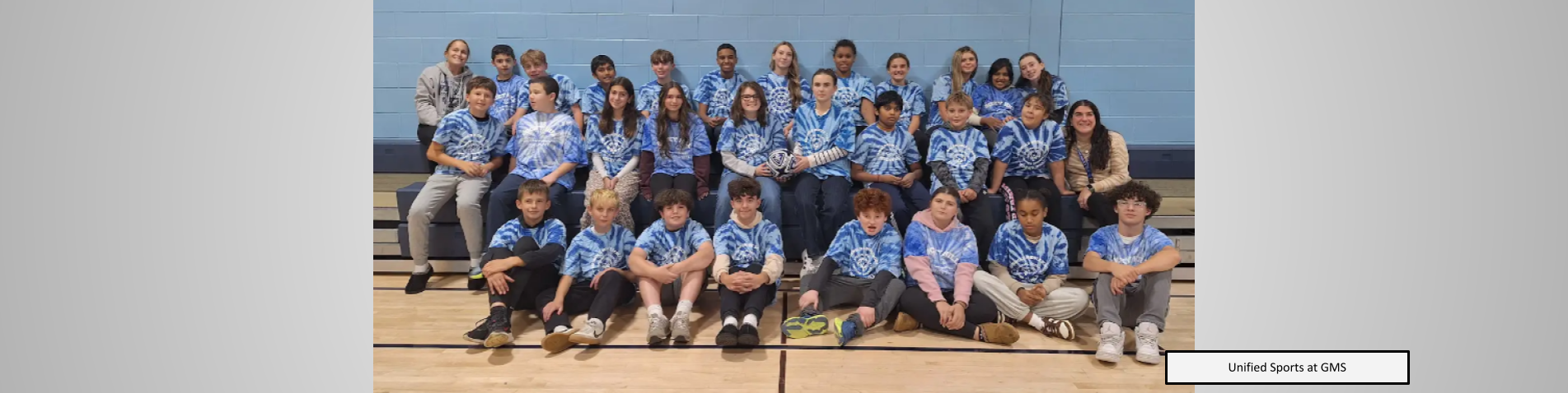 GMS Unified Sports Team posing for a group picture
