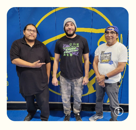 L_R: Alec Sandoval, Doran Tauchin, Dion Holmes