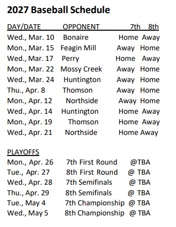 baseball Schd.