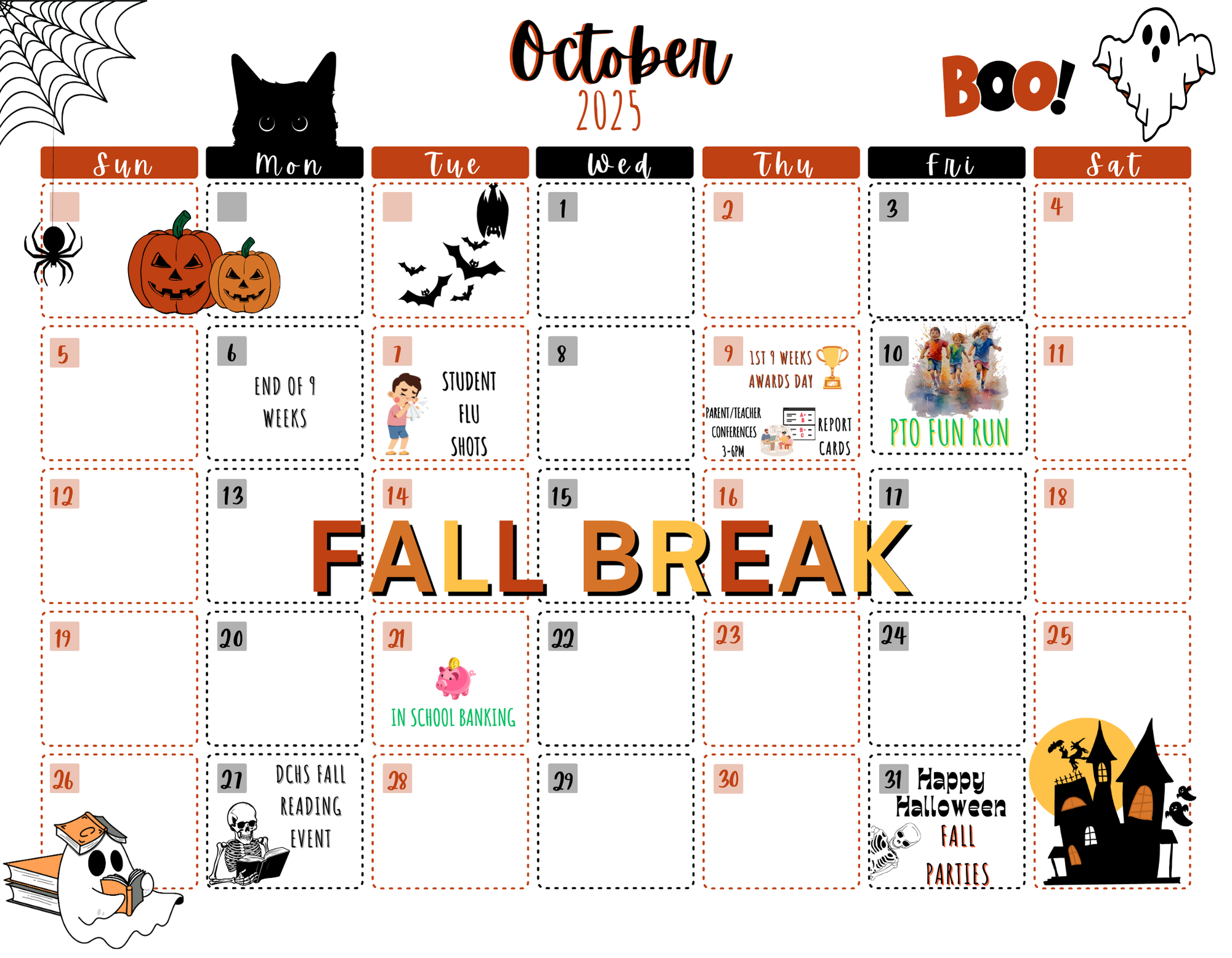 October Calendar