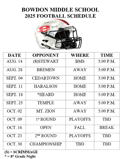 Football Schedule 2025