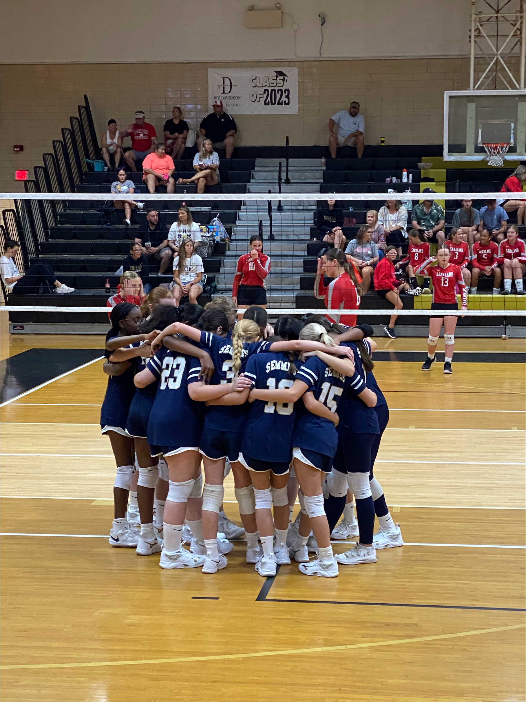 Volleyball huddle 