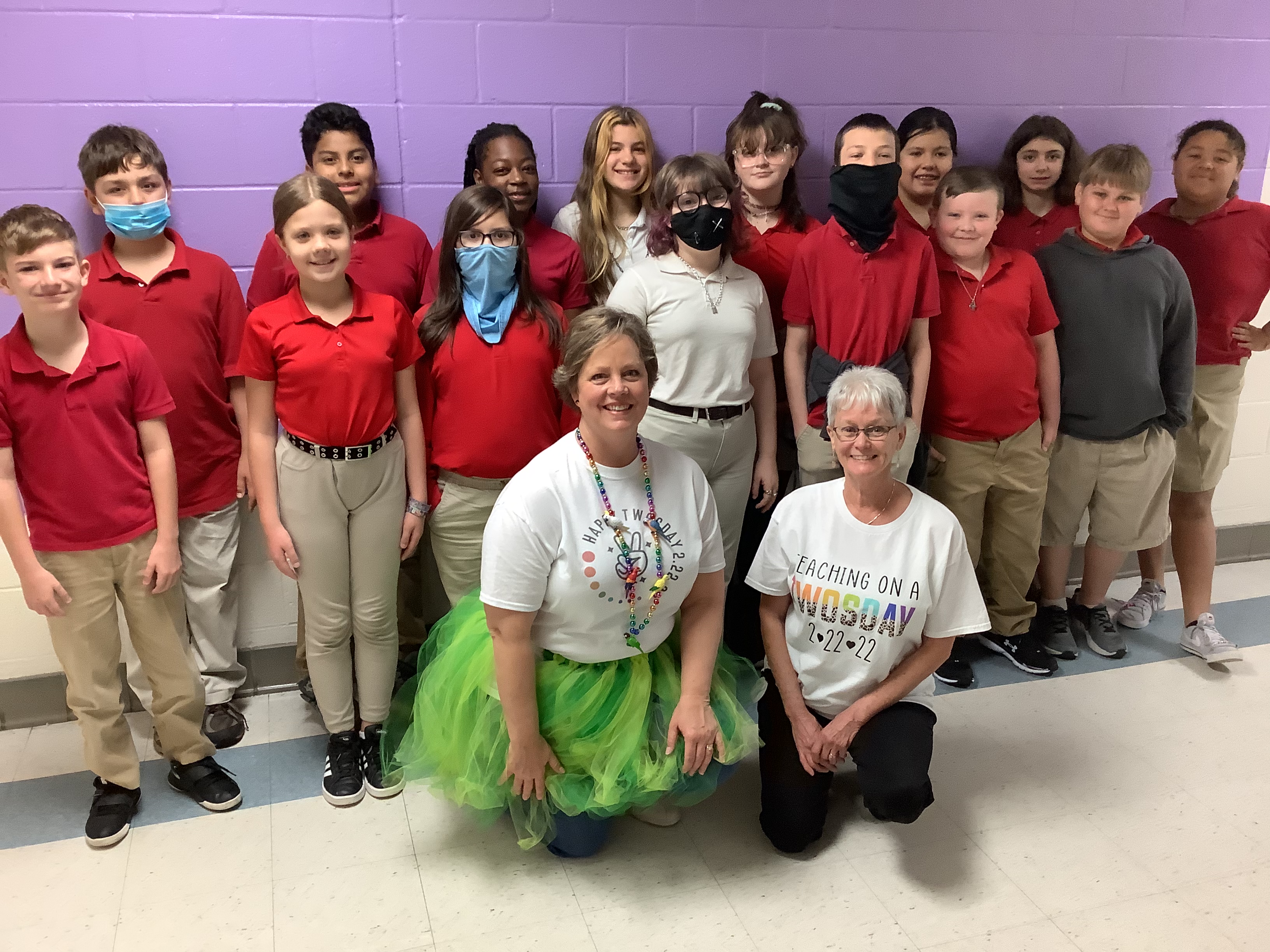 Math Team students and teacher sponsors.