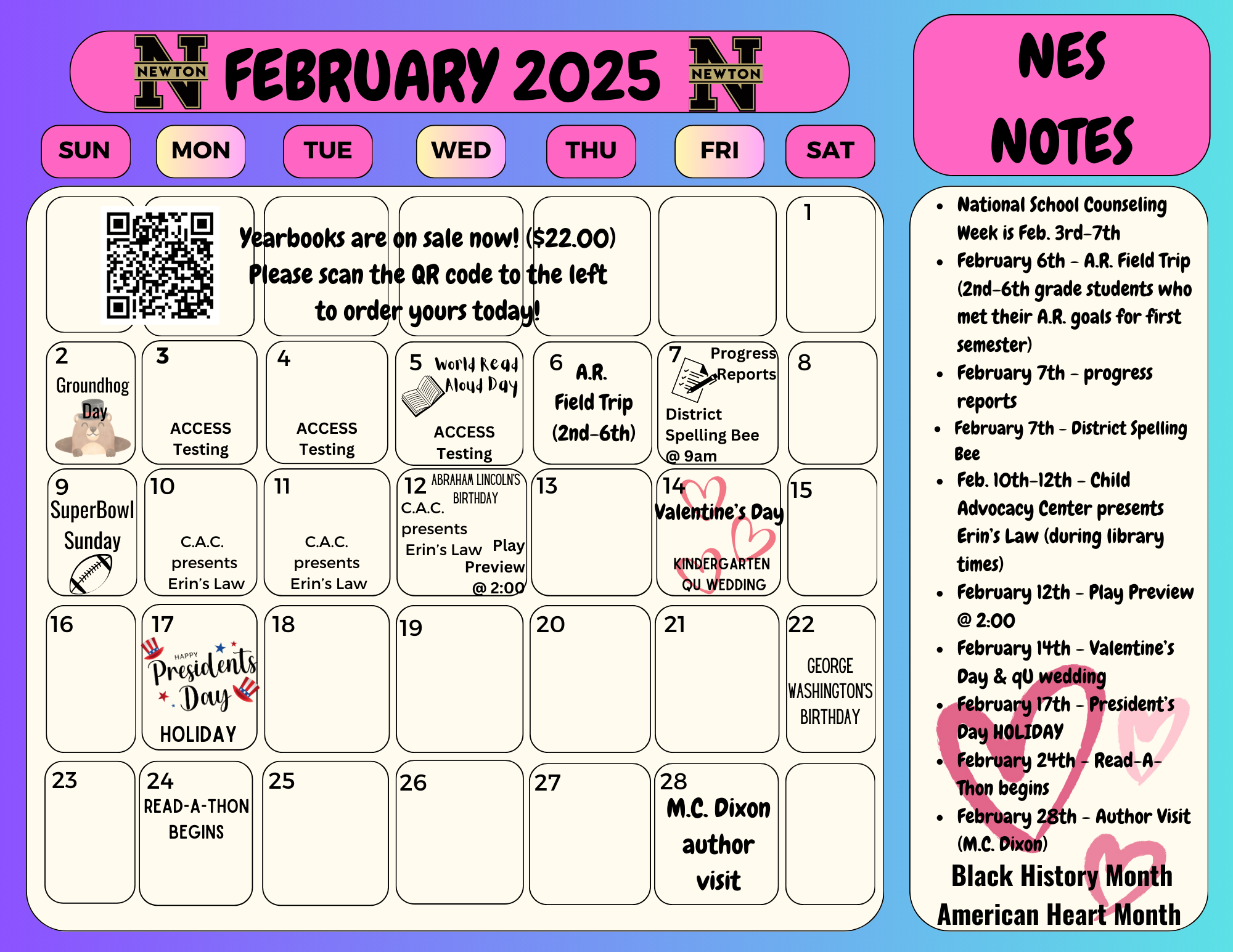 February Calendar