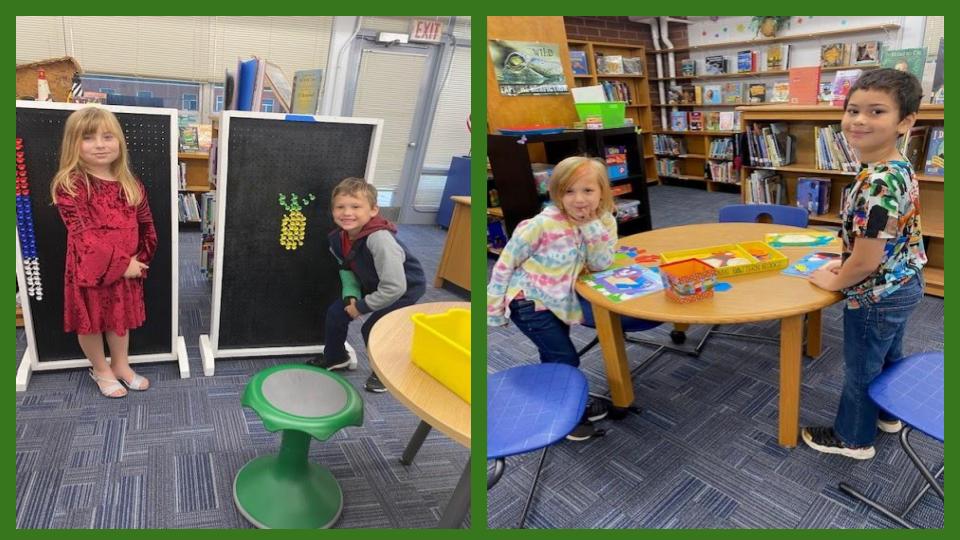 kids in makerspace in library