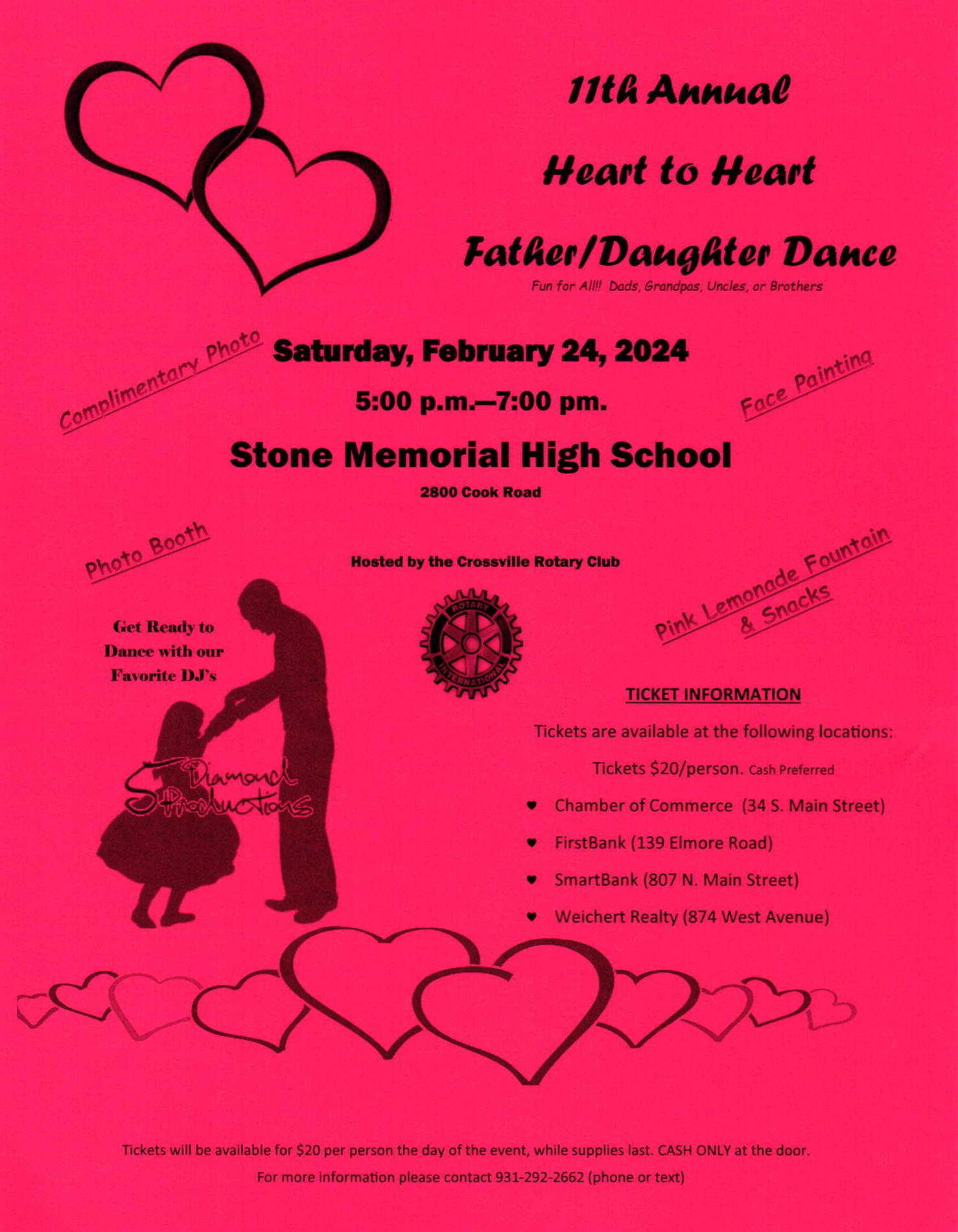 11th Annual Heart to Heart Father/DaughterDance