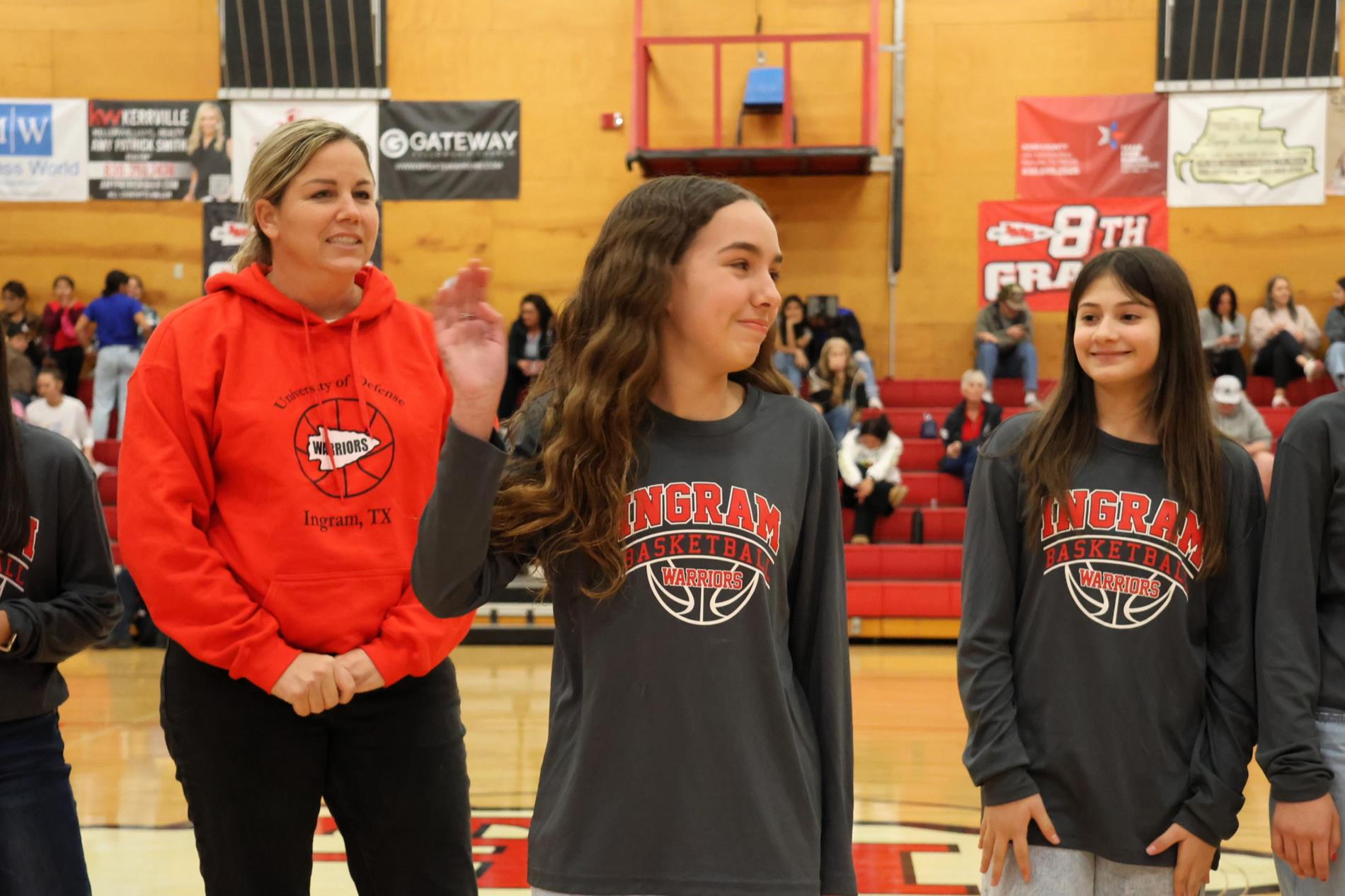 Middle School Recognition - Halftime 1.16.26