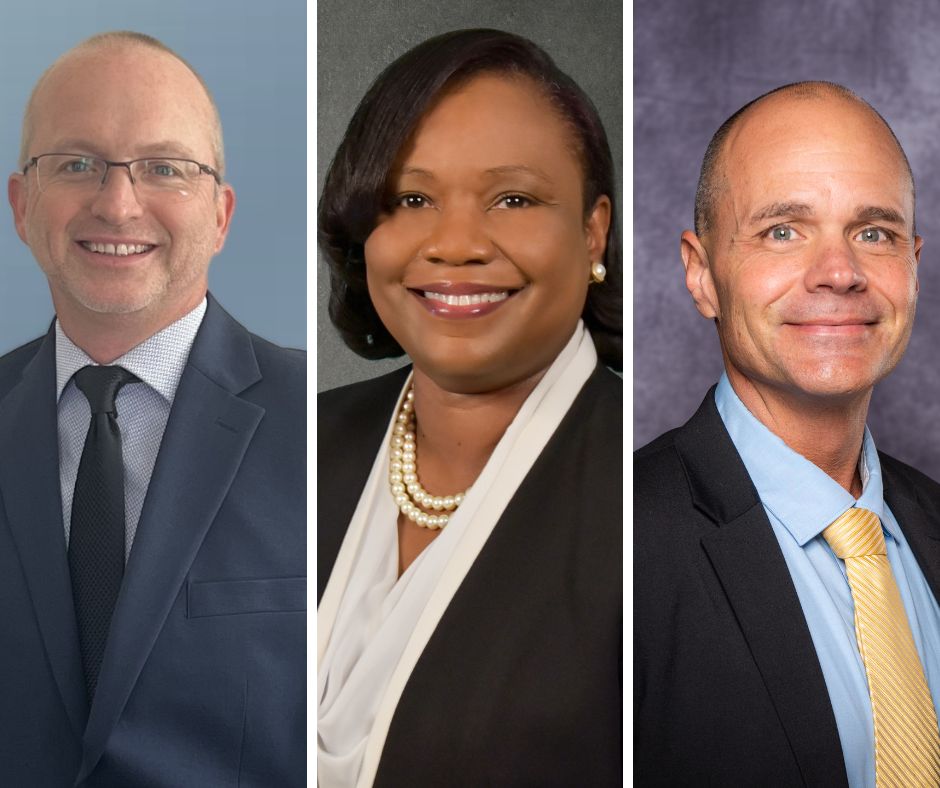 Collage of headshots of superintendent finalists 