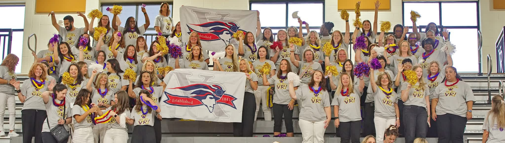 picture of the staff from beginning of the year convocation