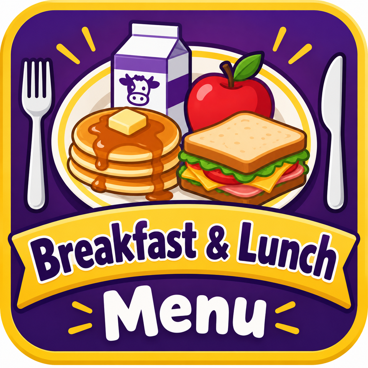 breakfast and lunch menu