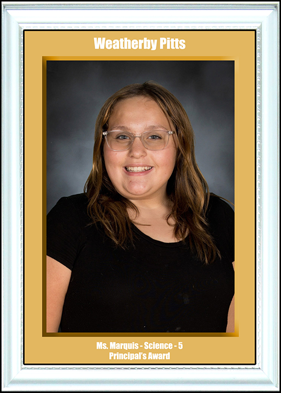 5th Grade Science Principal's Award