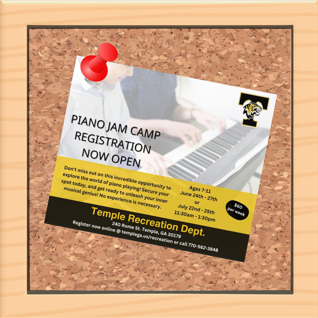 Piano Jam Camp Sponsored by Temple Recreation Department