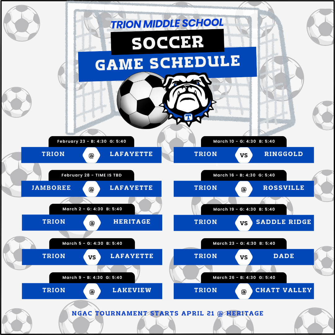 2026 TMS Soccer Schedule